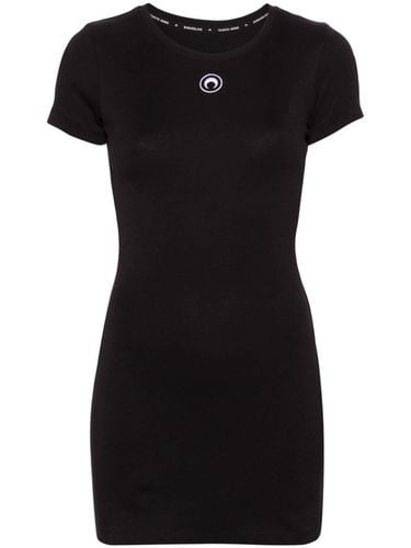 Logo Organic Cotton Mini Dress - Marine Serre - Modalova