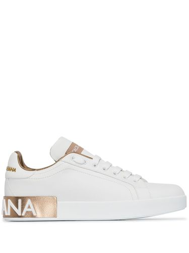 Portofino Leather Sneakers - Dolce & Gabbana - Modalova