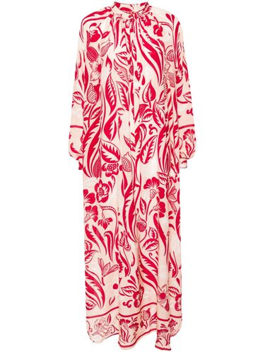 Printed Crepe De Chine Long Dress - For restless sleepers - Modalova