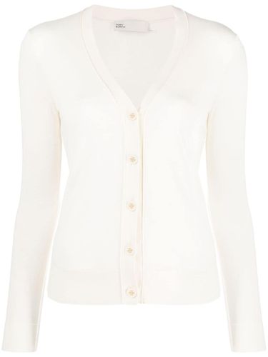 Wool And Silk Blend Cardigan - Tory Burch - Modalova