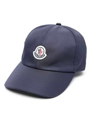 MONCLER - Logo Satin Baseball Cap - Moncler - Modalova