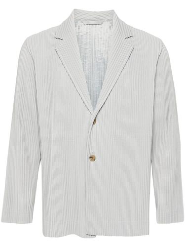 Pleated Single-breasted Jacket - Homme Plisse' Issey Miyake - Modalova