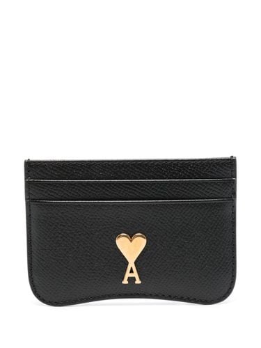 AMI PARIS - Paris Leather Card Case - Ami Paris - Modalova