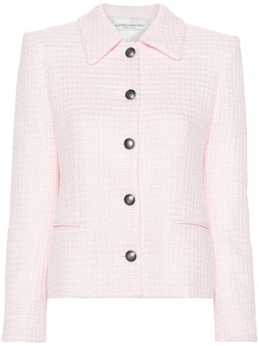 Sequin Checked Tweed Jacket - Alessandra Rich - Modalova