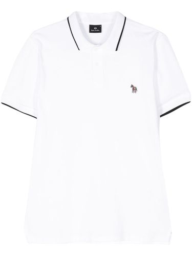 Zebra Logo Cotton Polo Shirt - PS Paul Smith - Modalova