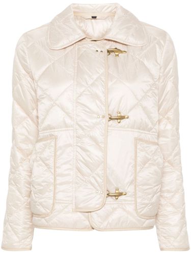 Quilted Mini 3-hook Caban Jacket - Fay - Modalova