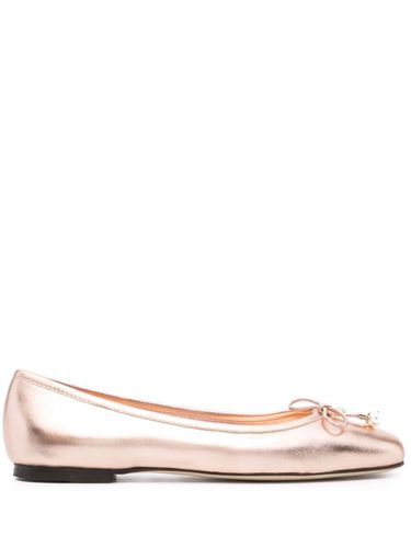 Elme Flat Metallic Leather Ballet Flats - Jimmy Choo - Modalova