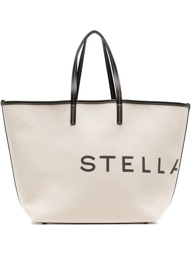 Logo Canvas Tote Bag - Stella McCartney - Modalova