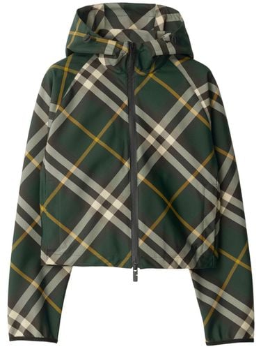 Check Motif Hooded Jacket - Burberry - Modalova