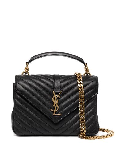 College Medium Leather Crossbody Bag - Saint Laurent - Modalova