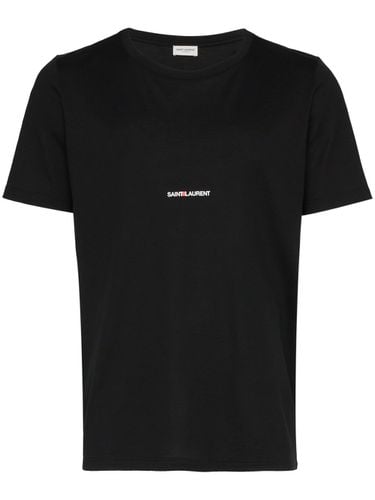 SAINT LAURENT - Logo Cotton T-shirt - Saint Laurent - Modalova