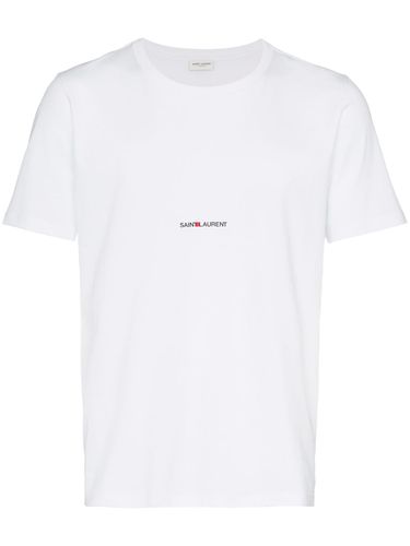 SAINT LAURENT - Logo Cotton T-shirt - Saint Laurent - Modalova