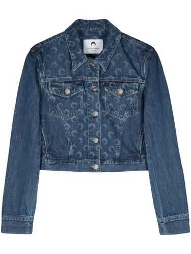 MARINE SERRE - Denim Cropped Jacket - Marine Serre - Modalova