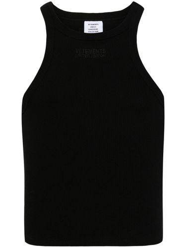 VETEMENTS - Logo Cotton Tank Top - VETEMENTS - Modalova