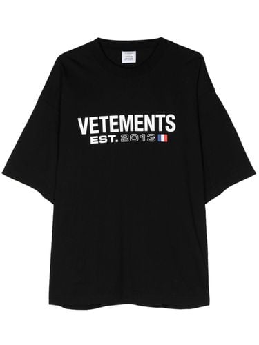 VETEMENTS - Logo Cotton T-shirt - VETEMENTS - Modalova