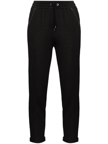 Cotton And Silk Blend Joggers - Brunello Cucinelli - Modalova