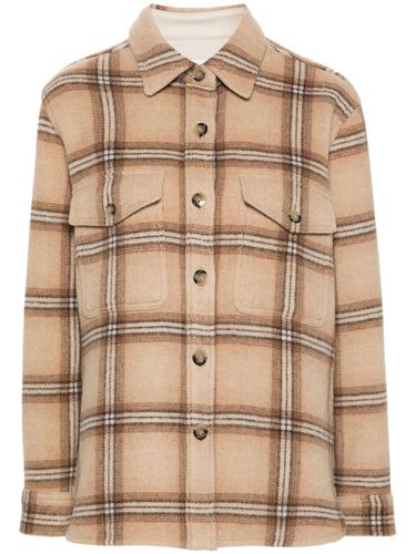 Faxona Checked Wool Coat - Isabel Marant - Modalova