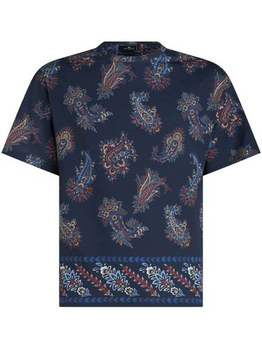 ETRO - Printed Cotton T-shirt - Etro - Modalova