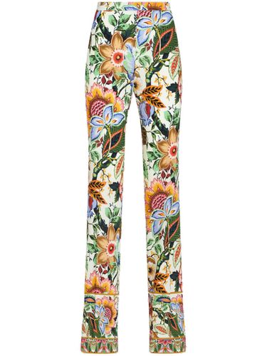 ETRO - Printed Viscose Trousers - Etro - Modalova