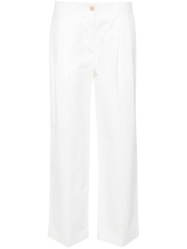 Organic Cotton Wide-leg Trousers - Toteme - Modalova