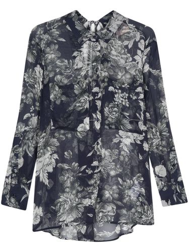 Maddison Flower Print Shirt - Semicouture - Modalova