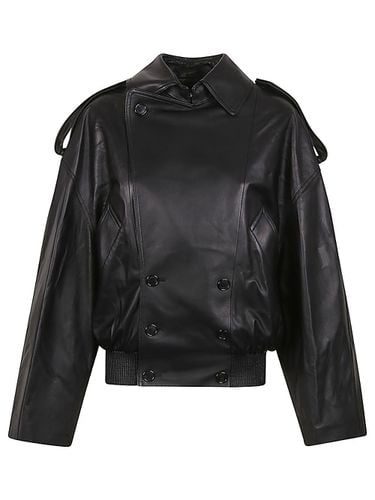 LOEWE - Leather Cropped Trench - Loewe - Modalova