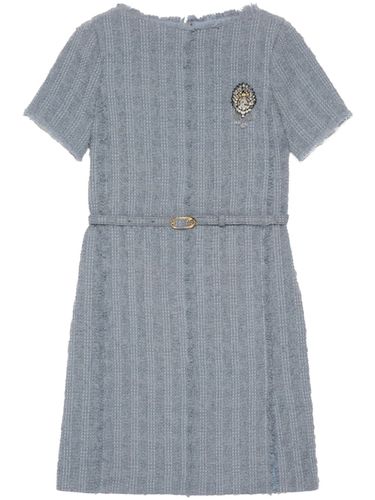 GUCCI - Wool Tweed Mini Dress - Gucci - Modalova