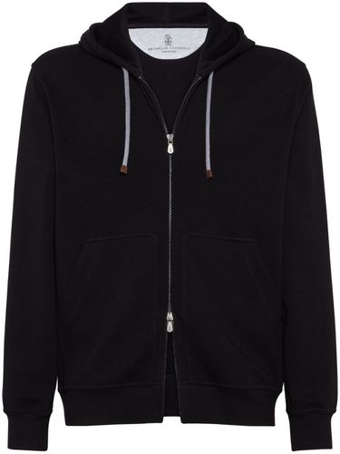 Cotton Zipped Hoodie - Brunello Cucinelli - Modalova