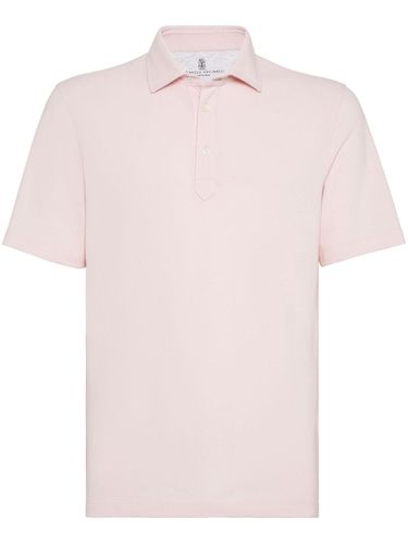 Cotton Piquet Polo Shirt - Brunello Cucinelli - Modalova