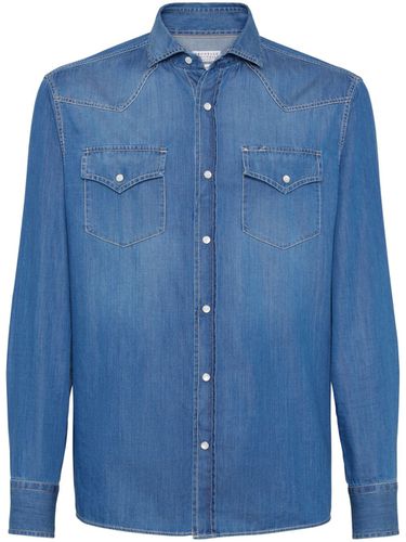 BRUNELLO CUCINELLI - Denim Shirt - Brunello Cucinelli - Modalova