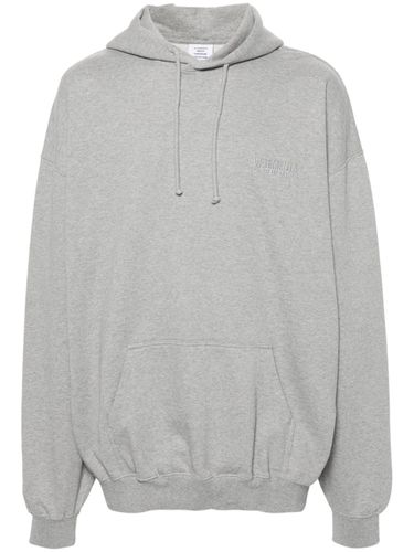 Logo Cotton Blend Hoodie - VETEMENTS - Modalova