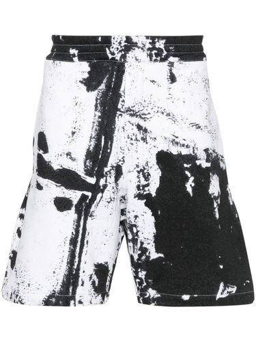 Printed Organic Cotton Shorts - Alexander McQueen - Modalova