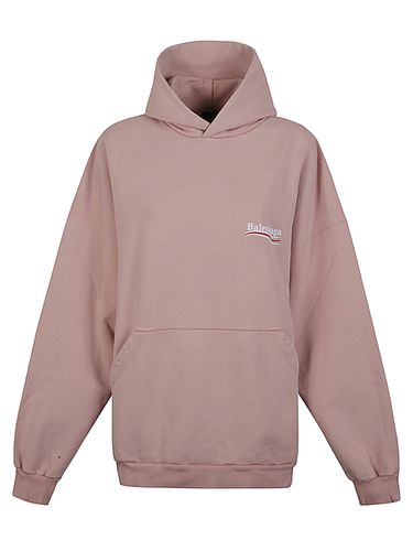 Political Campaign Cotton Hoodie - Balenciaga - Modalova