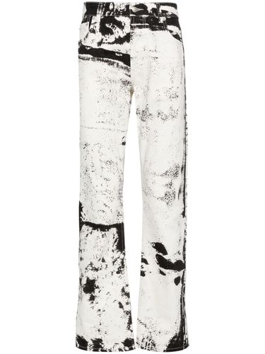 Printed Denim Jeans - Alexander McQueen - Modalova