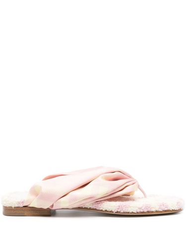 BURBERRY - Check Thong Sandals - Burberry - Modalova