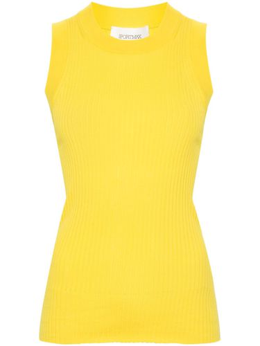 SPORTMAX - Ribbed Cotton Tank Top - Sportmax - Modalova