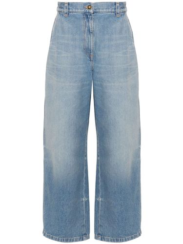 PALM ANGELS - Wide Leg Denim Jeans - Palm Angels - Modalova