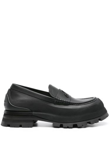 Seal Logo Leather Loafers - Alexander McQueen - Modalova