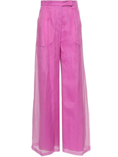 MAX MARA - Wide-leg Silk Trousers - Max Mara - Modalova