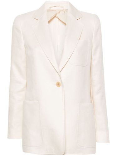 Linen Single-breasted Blazer Jacket - Max Mara - Modalova