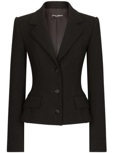 Wool Single-breasted Blazer Jacket - Dolce & Gabbana - Modalova