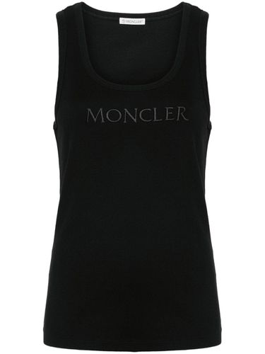 MONCLER - Logo Cotton Top - Moncler - Modalova