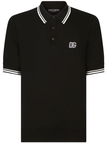 Logo Cotton Polo Shirt - Dolce & Gabbana - Modalova