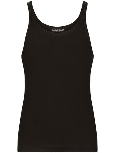 Ribbed Cotton Tank Top - Dolce & Gabbana - Modalova