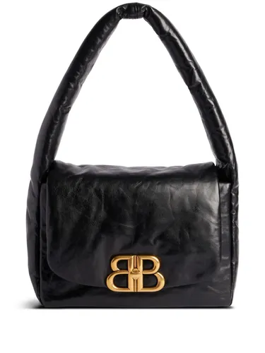 Monaco Small Leather Shoulder Bag - Balenciaga - Modalova