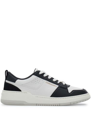 FERRAGAMO - Logo Leather Sneakers - Ferragamo - Modalova