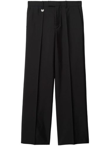 Wool And Silk Blend Trousers - Burberry - Modalova