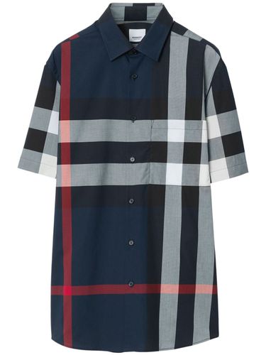 BURBERRY - Checked Cotton Shirt - Burberry - Modalova