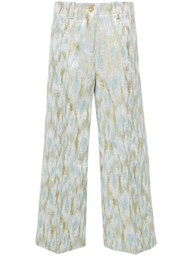 Printed Cropped Trousers - Erika cavallini - Modalova