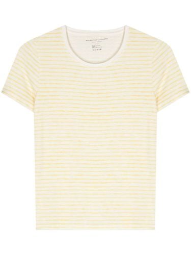 Striped Linen Blend T-shirt - Majestic - Modalova